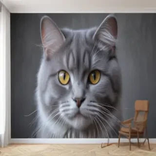 grey cat