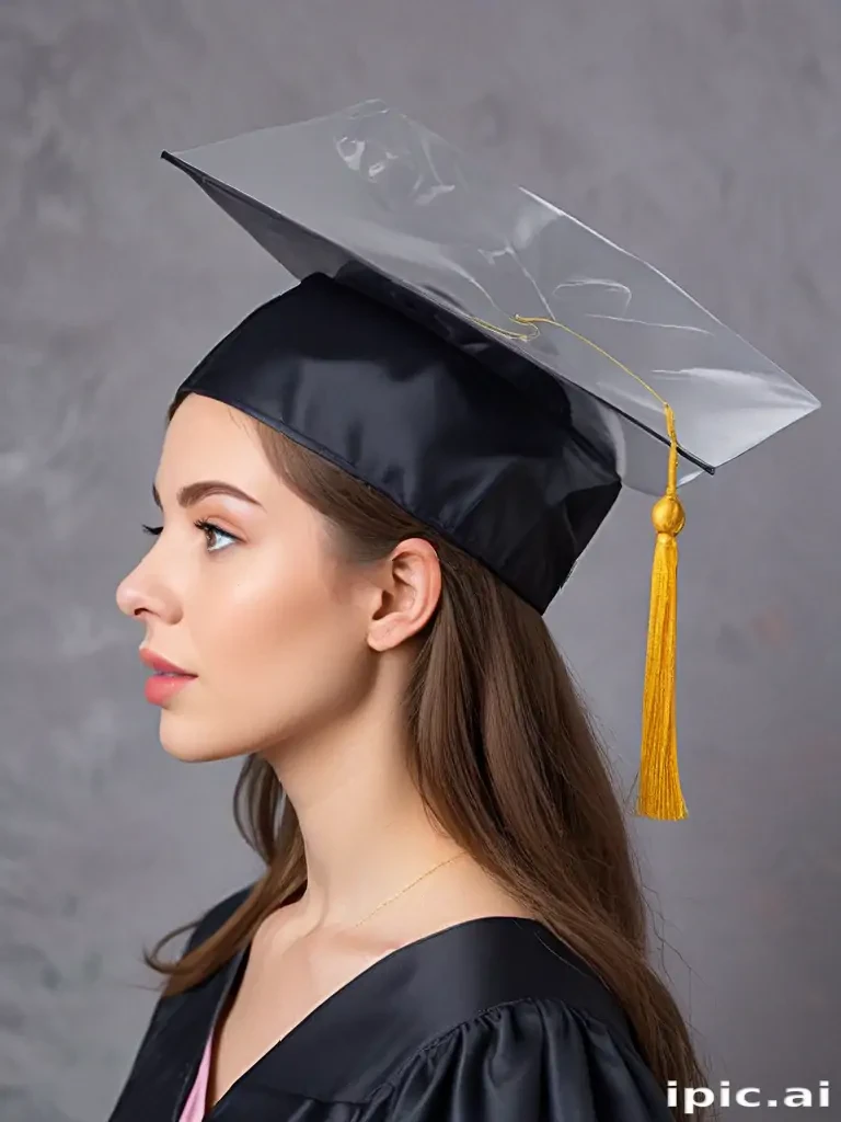 transparent graduation cap