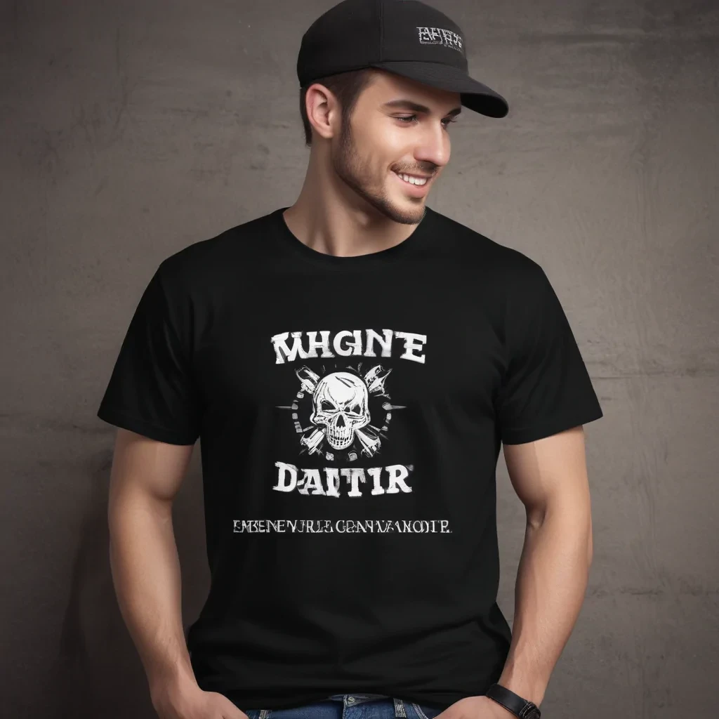 black t shirt mockup free