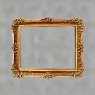 rectangle gold frame png