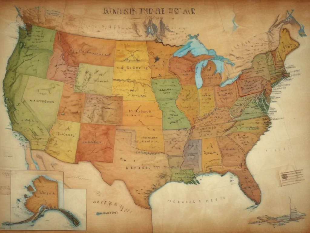usa map states