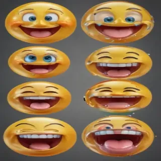 transparent laughing emoji