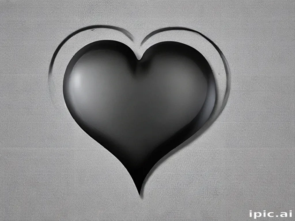 black heart transparent