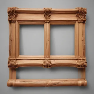 wooden picture frame png