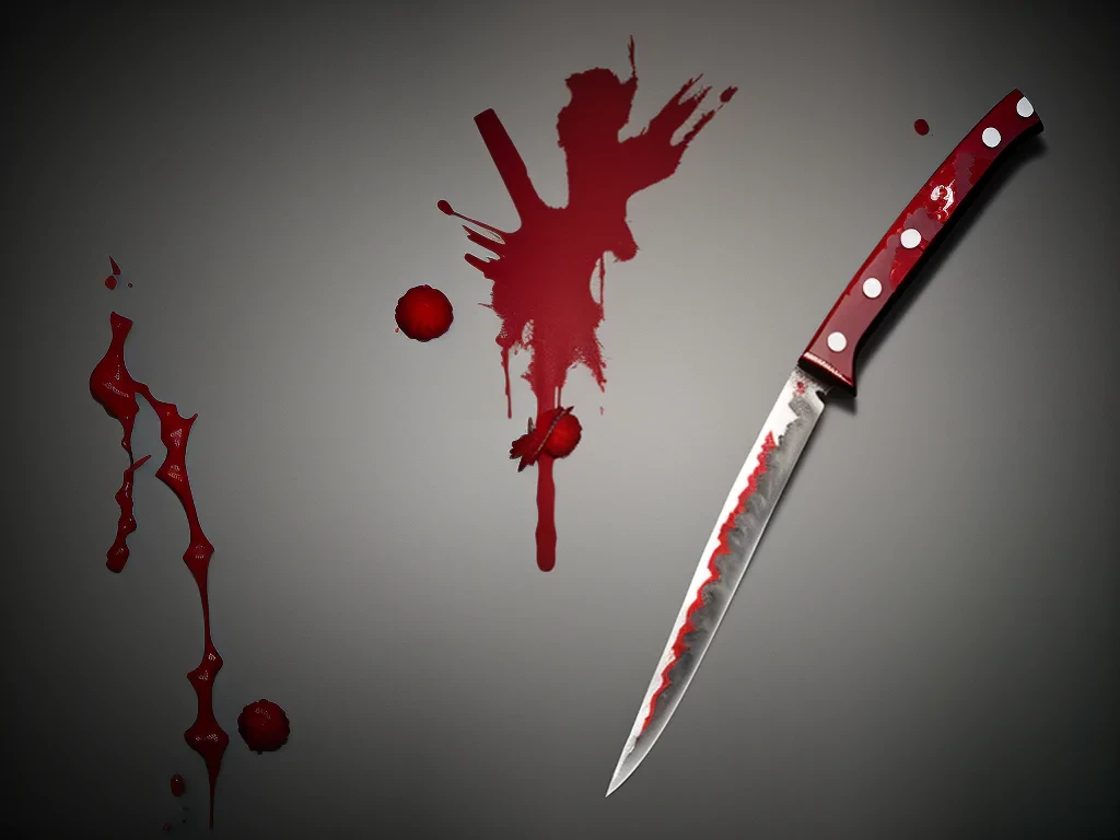 bloody knife aesthetic