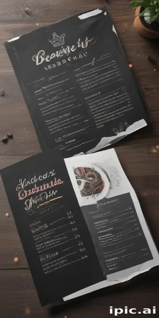 restaurant menu mockup free