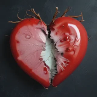 broken heart aesthetic