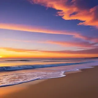 beach background sunset