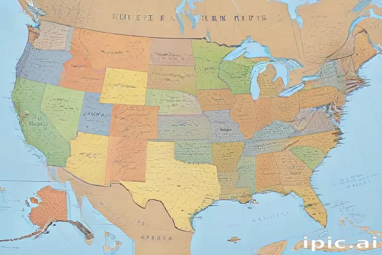 map united states