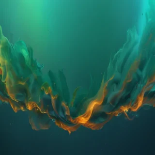 blue green background