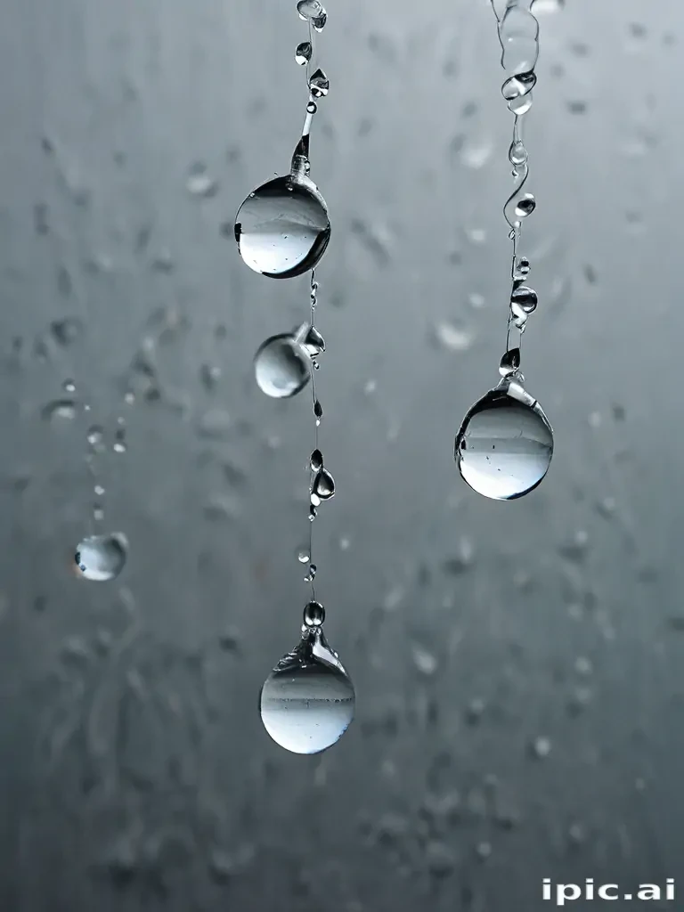water droplets transparent