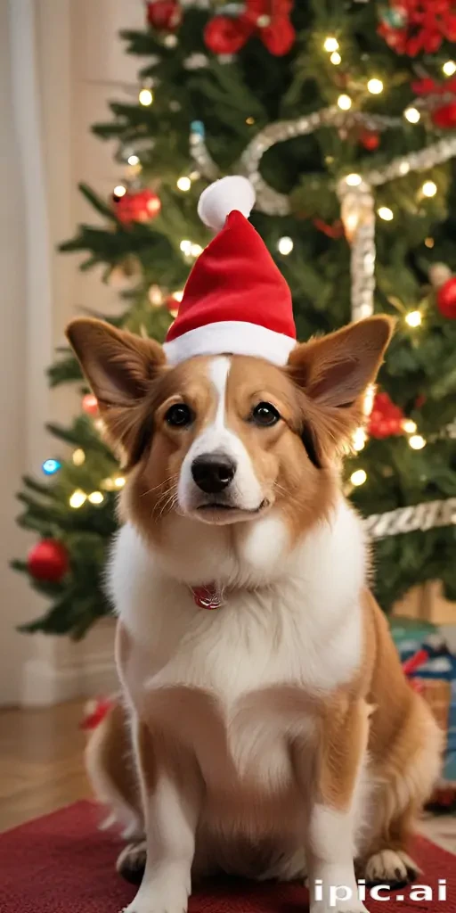 pictures of dogs christmas
