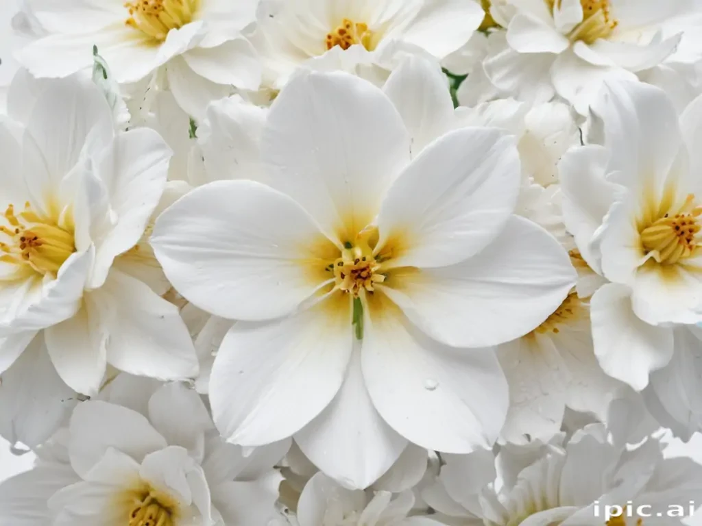 flower white background