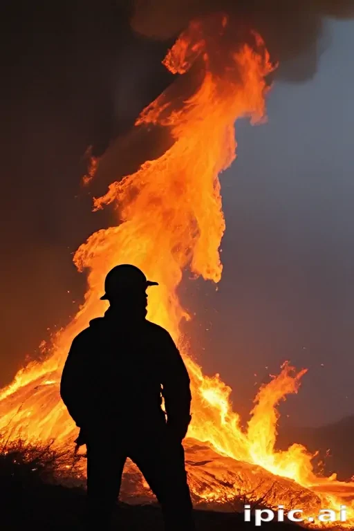 background on fire