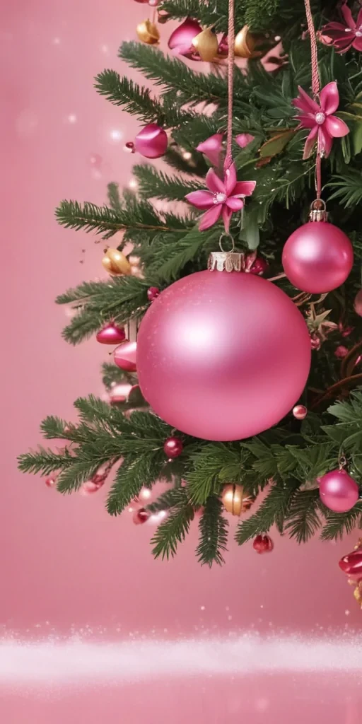 christmas pink backgrounds