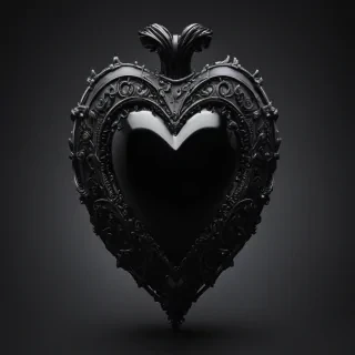 black heart pic