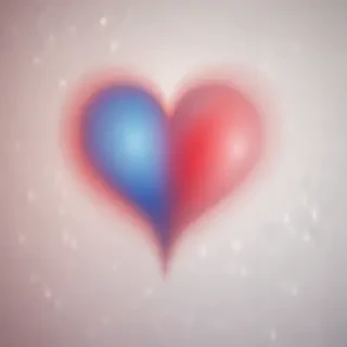 blurred heart