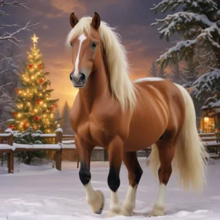 merry christmas horse images