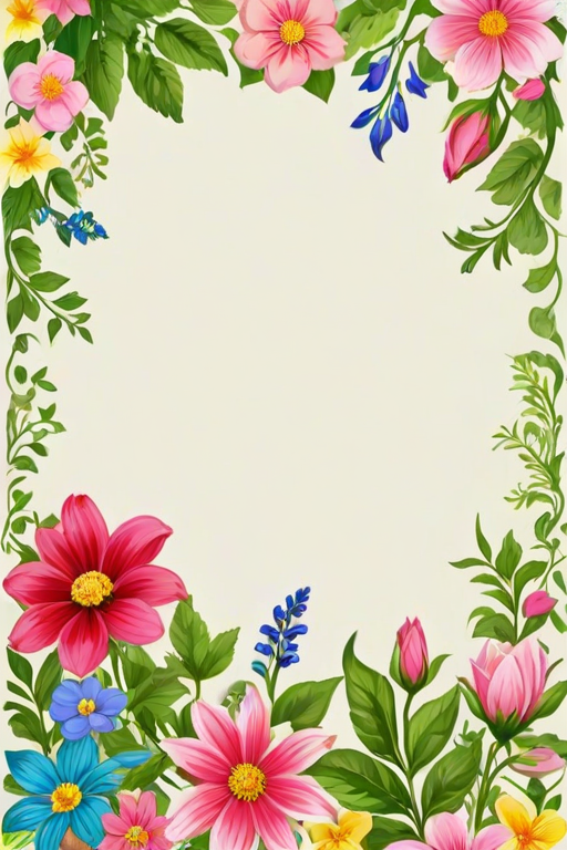 free flower border clipart