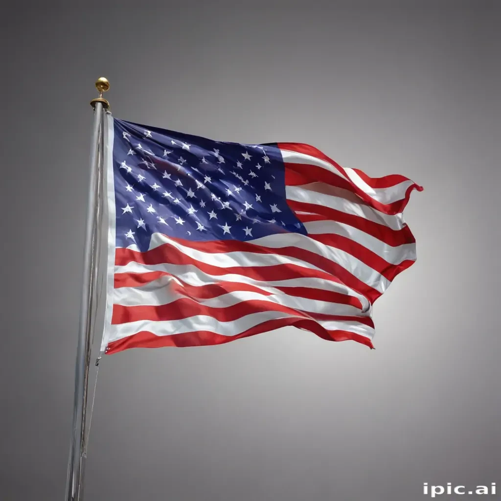 american flag waving png