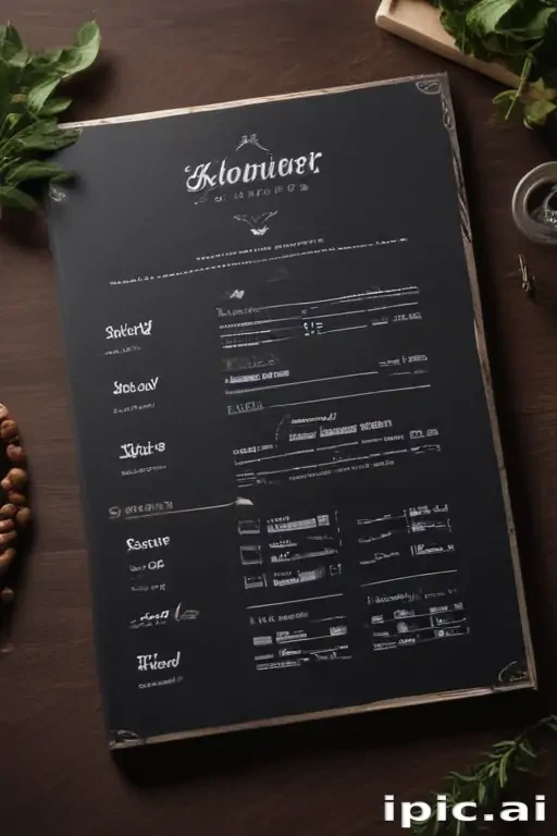restaurant menu mockup free