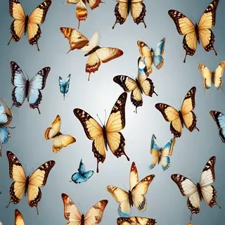 butterflies transparent