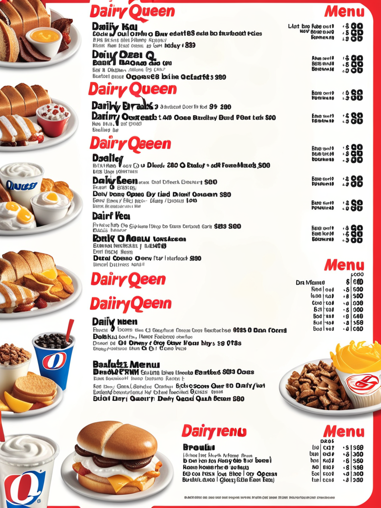 dairy queen breakfast menu with prices