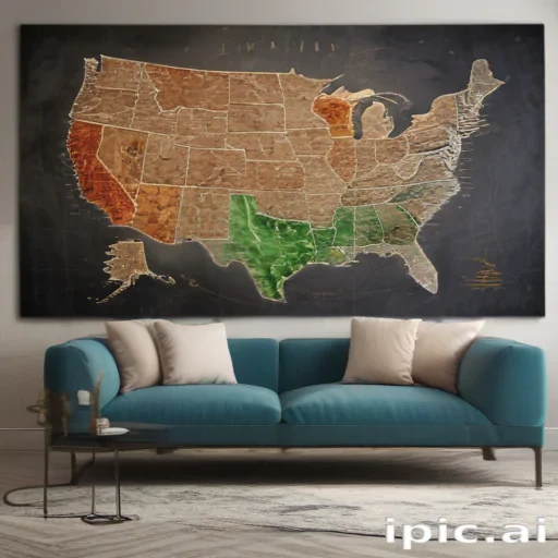 united states of america map