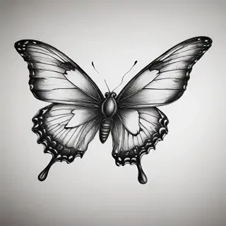 buterfly sketch