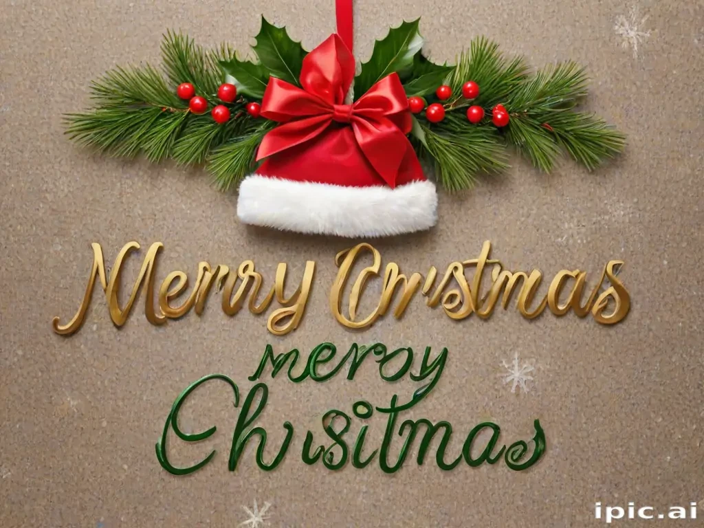 text merry christmas png