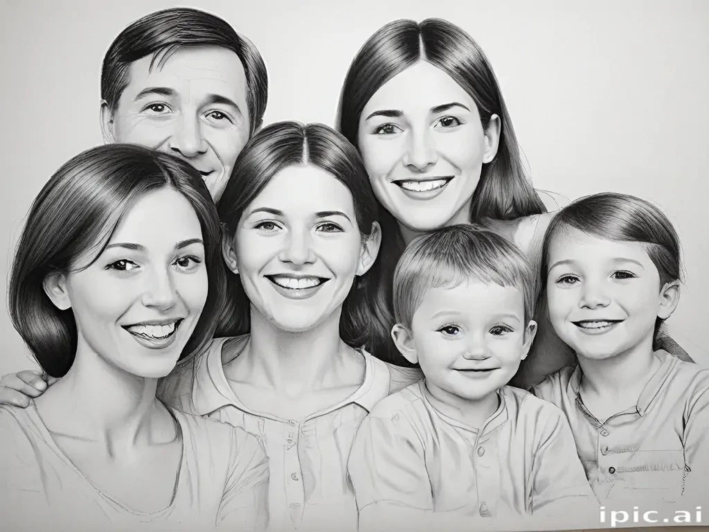 drawings of family