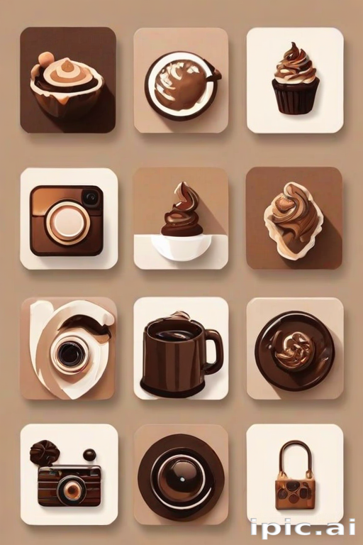 aesthetics brown instagram highlight icons