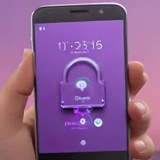 purple lock screen