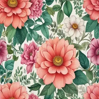 flower drawings color