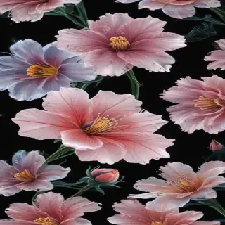 transparent flower outline