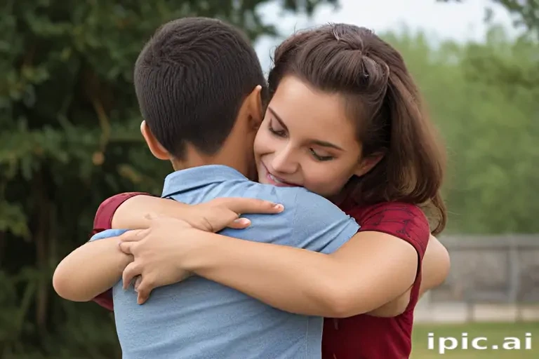 hugging png