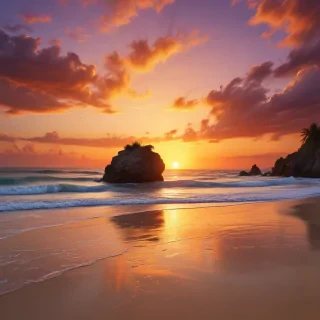 sunset wallpaper beach
