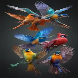 birds transparent background