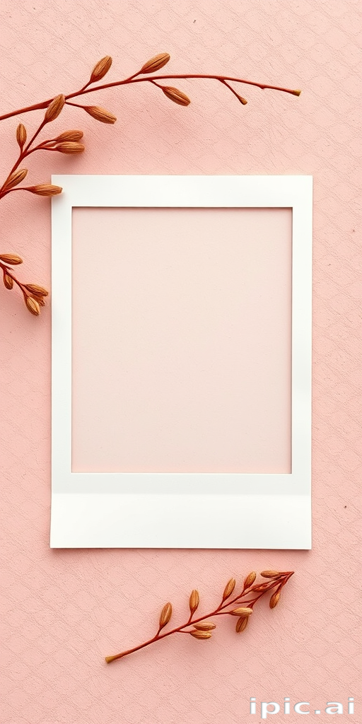 aesthetic polaroid frame