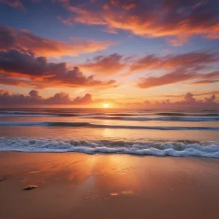 sunset on the beach backgrounds