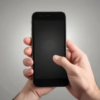 hold phone png