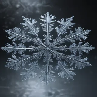 transparent snowflakes
