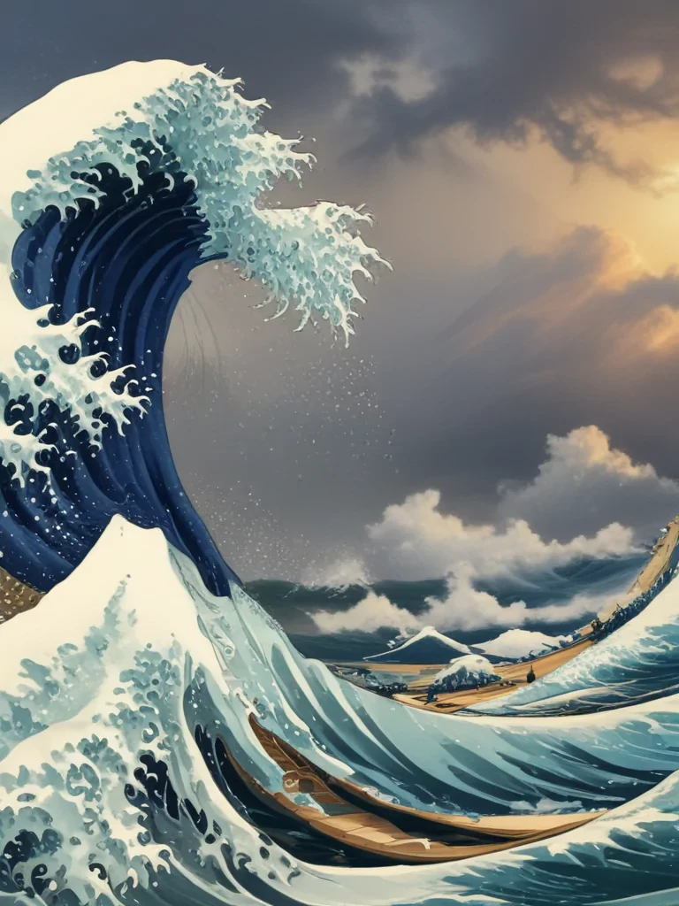the great wave wallpaper