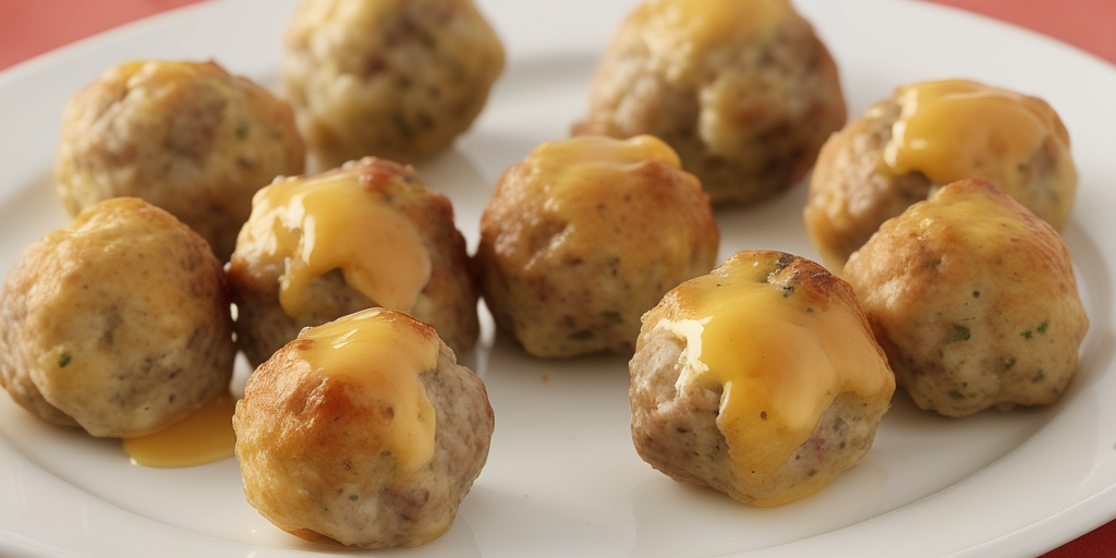 sausage balls made with pancake mix