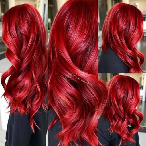 Rich mahogany red long layers with subtle auburn lowlights, the "Autumn Ember" style showcases depth and movement for a captivating appearance