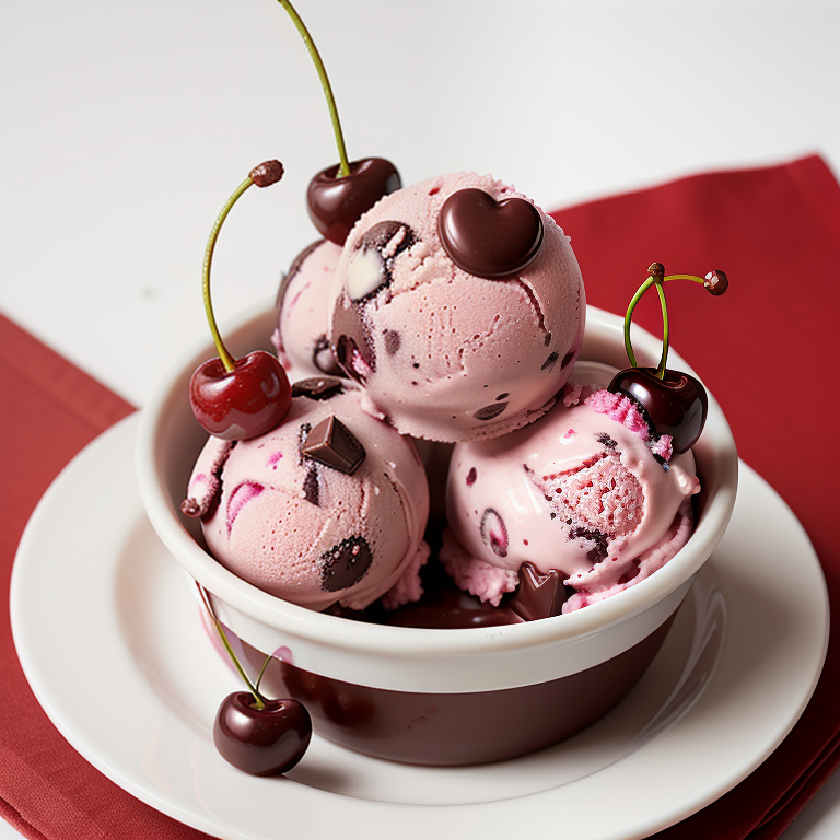 cherry chocolate chunk ice cream