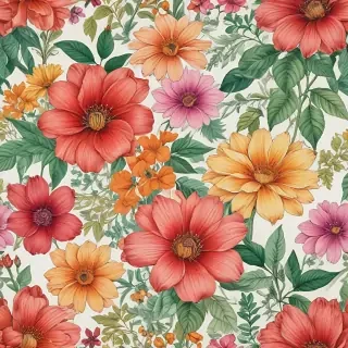 flower color drawings