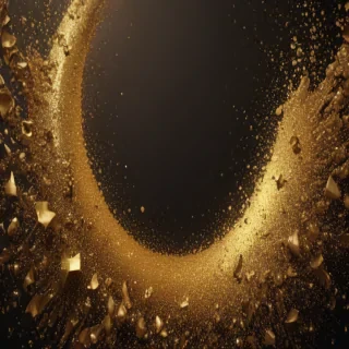 gold glitter png