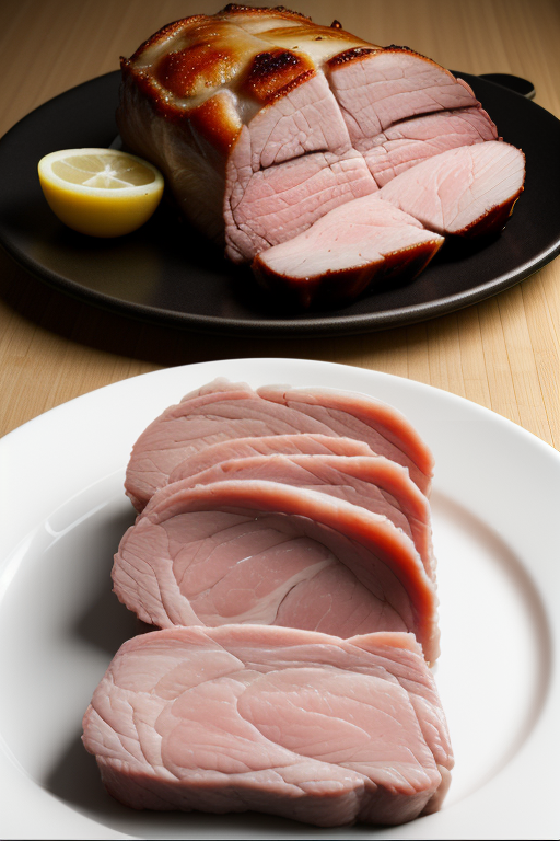 thick slice of pork or lamb