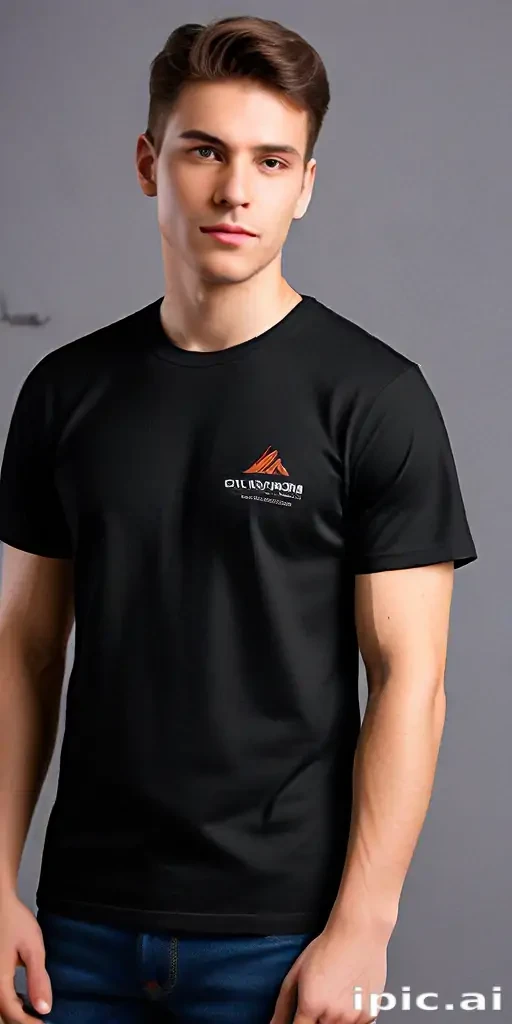 mockup tshirt black